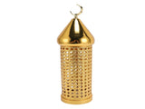 Gold Wind Lamp Handmade Retro Hollow Wind Lamp Iron Lantern for Wedding Party Decoration L V1294-YM0901-3115250011713