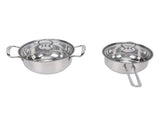 Cooking Pots Set Stainless Steel Milk Pot and Double Handle Soup Pot with Lids Easy to Clean for V1294-YM0901-3118260003811