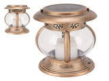 Brass Color Courtyard Solar Powered Hanging Lantern Light IP44 Waterproof Garden LED Lantern Lamp V1294-YM0703-3119230046211