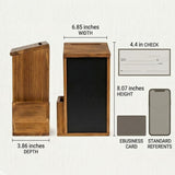 Suggestion Box with Slot and Lock Wood Donation Box with 50 Suggestion Cards and 2 V1366-AZ2-W-14710