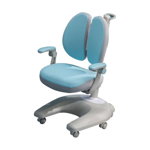 Solid Rubber Wood Height Adjustable Children Kids Ergonomic Study Chair Only AU V255-PCSB508-BLUE