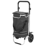 Foldable Shopping Trolley Cart Multifunctional Large Capacity Hand Carry Bag Aluminium Frame with V985-SHOPPINGTROLLEY