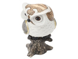 Owl Figurine Statue Resin Owl Sculpture Standing On Stump for Home Porch Patio Lawn Yard Decoration V1294-YM0901-3115240062912