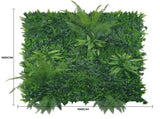 Jungle Fern Vertical Garden / Green Wall UV Resistant 1m X 1m V637-DP1104944