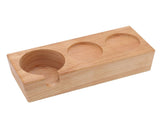 Wooden Coffee Tamper Holder 3 Hole Slip Resistant Coffee Tamping Station for Cafes Home Restaurant V1294-YM0717-3118220188112