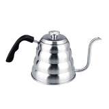 304 Stainless Steel Pour Over Coffee Gooseneck Kettle Teapot with Thermometer Home 1.2L V1294-YM0722-JY03666-02