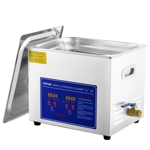VEVOR Ultrasonic Cleaner 10L Jewelry Cleaning with Digital Timer Ultrasonic Cleaning Machine for V952-JPS-40ACSBQXJ0001V3