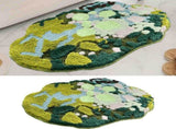 Plush Bath Mat Anti Slip Dirty Resistant Bathroom Rug Soft Bedside Floor Carpet for Bedroom Living V1294-YM0901-3117240295111