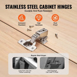 VEVOR Cabinet Door Hinges 60 Packs Partial Overlay Soft Close for Framed/Frameless V952-OSCJJL60JKJSGTB54V0