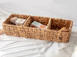 Cotton Woven Basket with PU Leather Handle, Clothes Toys Candy Gifts Cotton Rope Organizer, Living V1189-LWWAL-20260401-06301