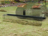 Tow Behind Landscape Rake, 1.8m Tow Dethatcher with 32 Steel Tines, Lawn Dethatcher Rake Attaches to V952-ZXSCJDHC72BDGLRVMV0