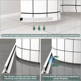 Foldable Shower Barrier And Water DAm Retention System Keeps Water Inside Threshold V1188-MS-227-2432