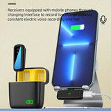 Hridz SX6 2in1 Portable Wireless Microphone For fast connection 2.4g Dual Microphone for Vlog V571-0740111698689