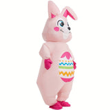Oversized Inflatable Easter Bunny Costume USB/Battery Powered V728-LP601099698562921