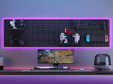 CARLA HOME Pegboard Wall Organizer Kit with 4 Modular Black Pegboards & 19 Accessories for Gaming, V178-36276