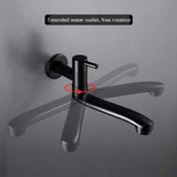 Wall-mounted cold water faucet for washing machine, mop, pool and garden, stainless steel material, V1189-LC-LY-00026