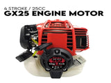 4 Stroke Engine Motor for Brushcutter Trimmer Brush Cutter Honda GX25 Replace V379-GXENGMTR25