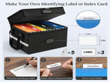 CARLA HOME Fireproof Document Box with Lock - Fabric - Office - Fireproof Document Safe V178-36523
