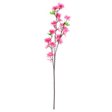 Artificial Peach Blossom Branch 65cm Roseate Plastic Peach Flower Branch for Home Decoration V1294-YM0901-WE7671114
