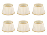 6Pcs Small Lamp Shade Clip On Drum Lampshade Cloth for Chandelier Candle Bulbs Lighting Accessories V1294-YM0703-3119230010711