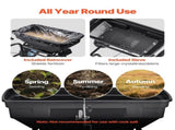 Tow Behind Broadcast Spreader, 130LBS Capacity, Tow/Push Garden Spreader with 13 in Tires, 30 V952-TCSBJ130LBSPQZ8XK001V0