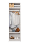 MALMO THREE SHELF/FOUR DRAWER WALK IN WARDROBE - FLUTED V164-ECW4FB