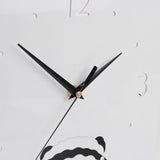 Double Sided Corner Wall Clock Metal Square Cute Panda Decorative Modern Silent Wall Clock with Non V1294-YM0901-3115240010211