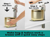 Heavy Duty Commercial Can Opener Counter Bench Top Mount Manual Crank Tool for Industrial Resta CAN-OPNR