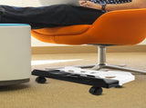 Mobile CPU Stand with Adjustable Height and Wheels, Space-Saving Computer Tower Cart for Secure and V1369-AZ3-W-19469