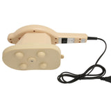 Electric Handheld Massager with 3 Massage Heads Heating Iron Shape Percussion Body Massager for Back V1294-YM0901-3113230276311