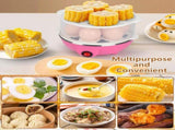 Electric Egg Cooker 14 Eggs Capacity with Timer and Automatic Shut-Off 350W Double Layer V1258-DP02-BOL-394