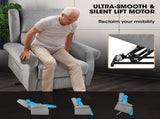 FORTIA Electric Recliner Lift Heat Chair for Elderly, Massage, Heat Therapy, Aged Care, Grey V219-HECLCRFOB3GY