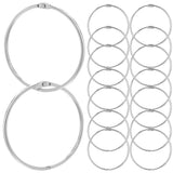 Binding Book Rings Metal Silver 16Pcs V1366-AZ2-W-21576
