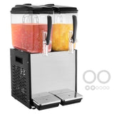 Commercial Beverage Dispenser, 2 Tanks 12 L Per Tank Juice Dispenser, 286W Stainless Steel Ice Tea V952-SYYLJJBSJXS1NR5MHV3