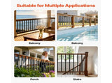 61 Pack Deck Balusters, 82 cm Galvanized Steel Railing Spindles, Hollow Rectangle Metal Decking V952-BPKLGZT61G328HWPY001V0