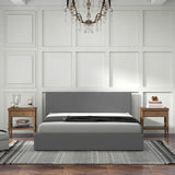 Milano Sienna Luxury Bed with Headboard - Grey No.28 - Single ABM-10001616