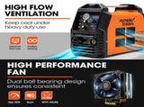 ROSSI 45A Plasma Cutter, Non-Touch Pilot ARC for Easy Cuts of Painted or Rusty Metals, DC Inverter V219-WDRPLMROC45A