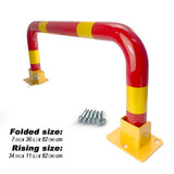 Arch Parking Barrier Fold Down Vehicle Security Locker Keyed Different V891-CAR-PBTN-X1