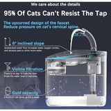 Automatic Cat Water Fountain 1.8L with USB Pump Carbon Filter and Smart Water Mode V1188-MS-527-044