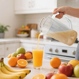 Clear Plastic Beverage Mixing Pitcher With Lid And Plunger Large Capacity Drink Jug For Juice Tea V1369-AZ3-W-14930