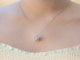 Gift Box - Chest White Gold Aroma Necklace Purify Oil Blend V760-GBAJ - 42