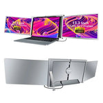 13.3 Inch FOPO Triple Portable Monitor 1080P FHD IPS Triple Monitor Laptop Screen Extender for V255-S300