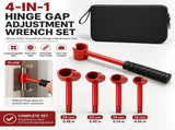 4 in 1 Door Hinge Adjustment Wrench Set - Heavy Duty Hinge Bender Tool with 14, 19, 23 and 25 mm V888-ELOSUNG18564