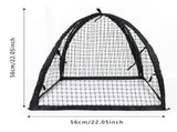 Mesh Garden Cloche Dome Cover 22x22x22 Inch, Protector With Zipper Door Against Bird Pest For Fruits V1369-AZ3-W-15117