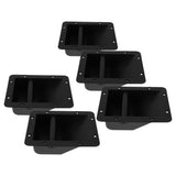 5-Pack Black Replacement Speaker Handles Set - Professional Handle Accessories for Audio Equipment V1192-AZ-W-20531