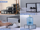 6x Large Shoe Storage Boxes Stackable Shoe Box Organisers Containers Display Cases Bins Magnetic V324-CS-6XSBCLEAR