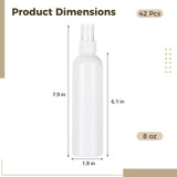 42PCS Spray Bottles, White Fine Mist Cleaning Bottles, Empty Refillable Atomizer Containers, V1192-AZ-W-18357