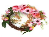 Artificial Flower Wreath Simulation Peony Door Hanging Garland Festivals Party DecorationPink V1294-YM0710-3115210132511
