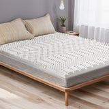 Giselle Bedding Memory Foam Mattress Topper 7-Zone Airflow Pad 8cm Single White MATTRESS-TOP-7ZONE-8-S
