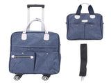 2 in 1 Expandable Carry On Luggage Set Polyester Fabric Weekender Travel Luggage Carry On Suitcase V1294-YM0901-3117250006611